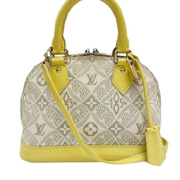 LOUIS VUITTON Handbags - LOUIS VUITTON Alma BB Monogram Jacquard M59476 Since1854 RFID Yellow Shoulder...